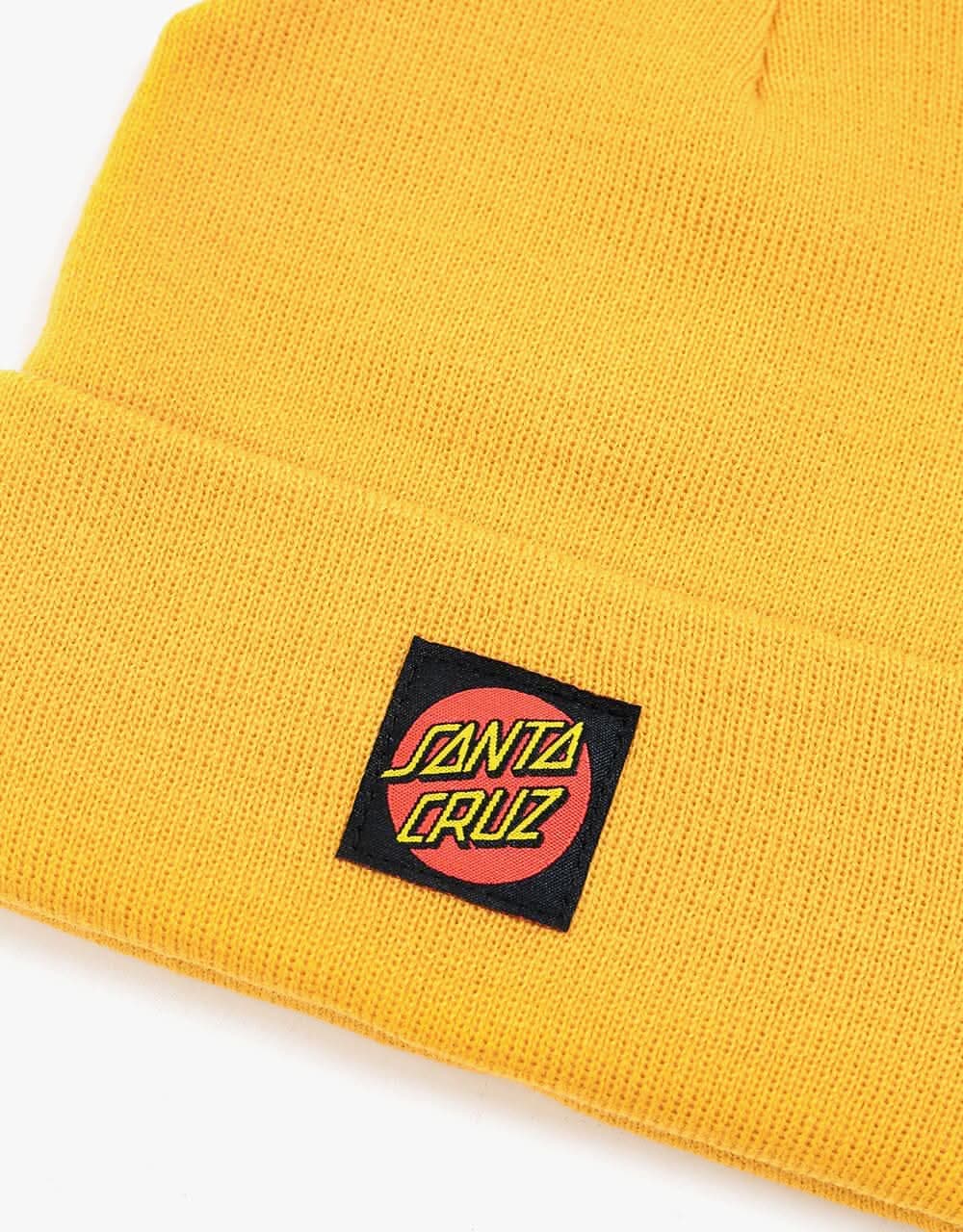 Santa Cruz Classic Label Beanie - Mustard