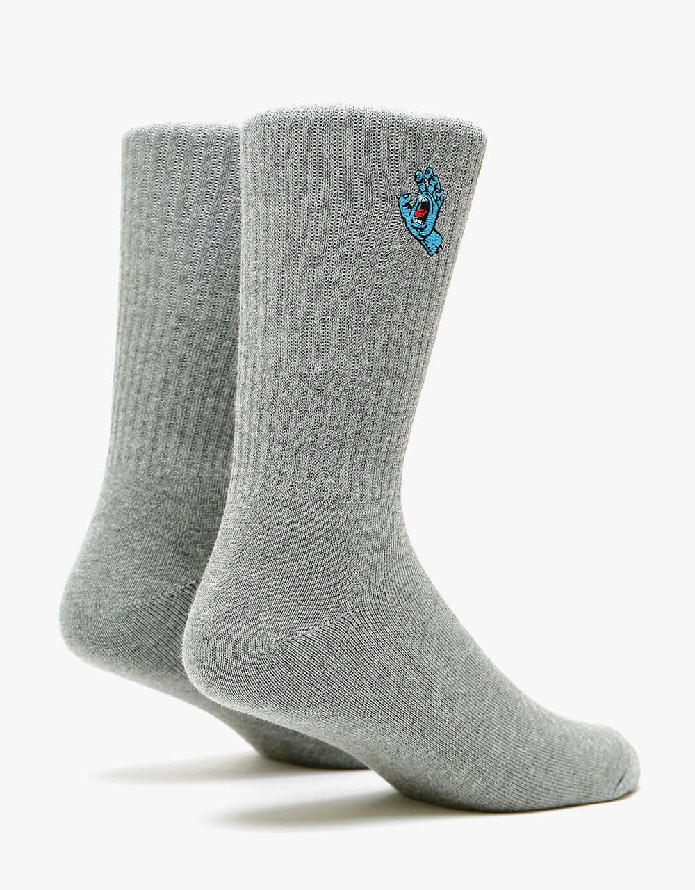 Santa Cruz Screaming Mini Hand Socks - Athletic Heather