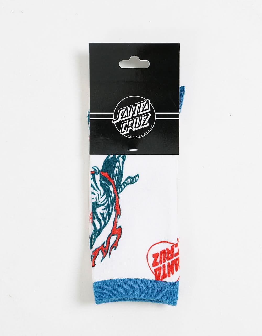 Santa Cruz Salba Tiger Club Socks - White