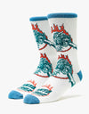 Santa Cruz Salba Tiger Club Socks - White