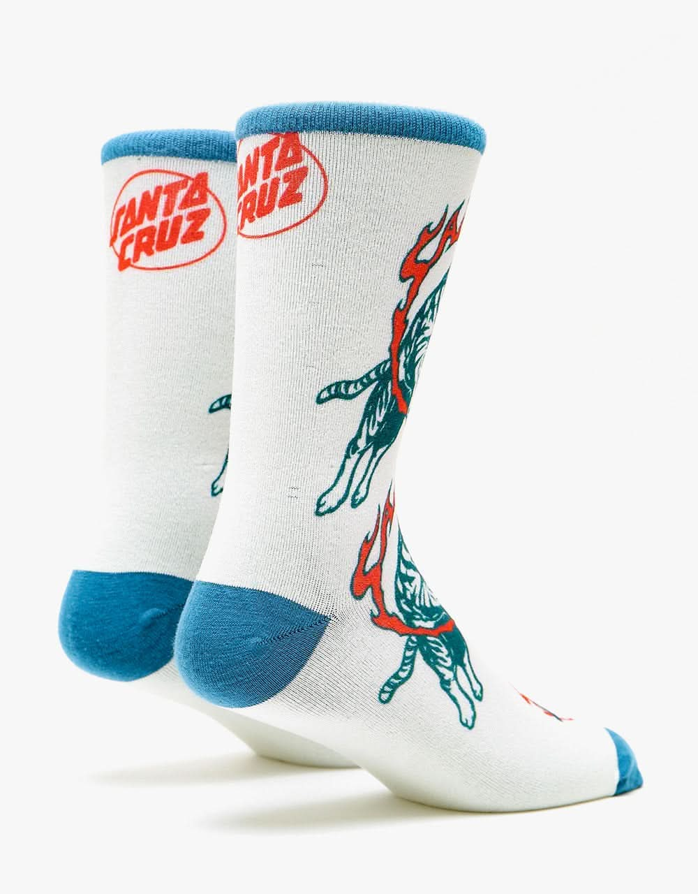 Santa Cruz Salba Tiger Club Socks - White