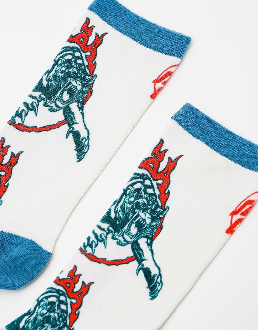 Santa Cruz Salba Tiger Club Socks - White