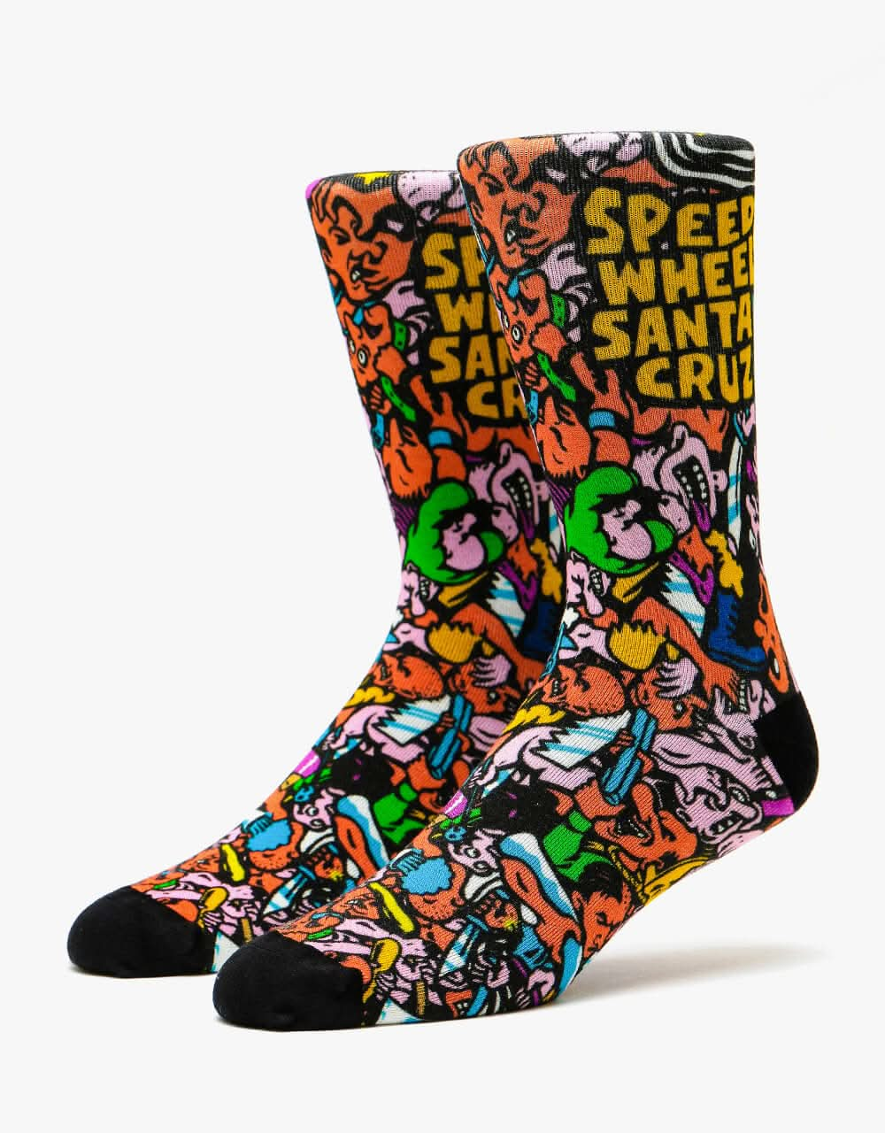 Santa Cruz Speed Wheels Bullet Riot Socks - Multi