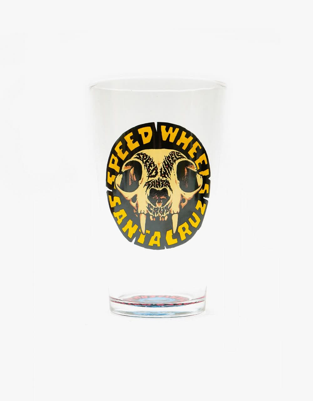 Santa Cruz Speed Wheels Skull Pint Glass - Clear