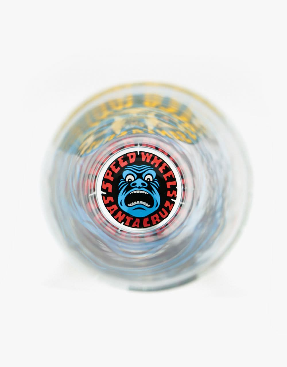 Santa Cruz Speed Wheels Skull Pint Glass - Clear