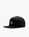 Volcom Quarter Twill Snapback Cap - Black