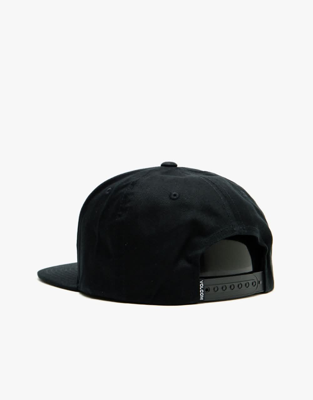 Volcom Quarter Twill Snapback Cap - Black