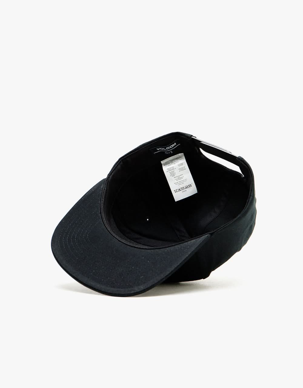 Volcom Quarter Twill Snapback Cap - Black