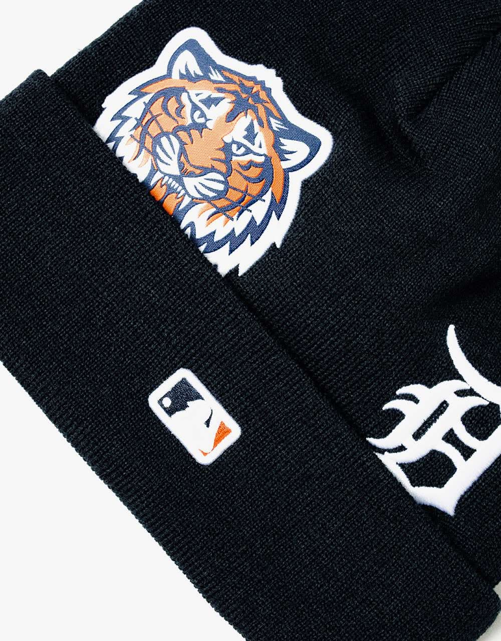 New Era MLB Detroit Tigers Multi Patch Cuff Beanie - Navy