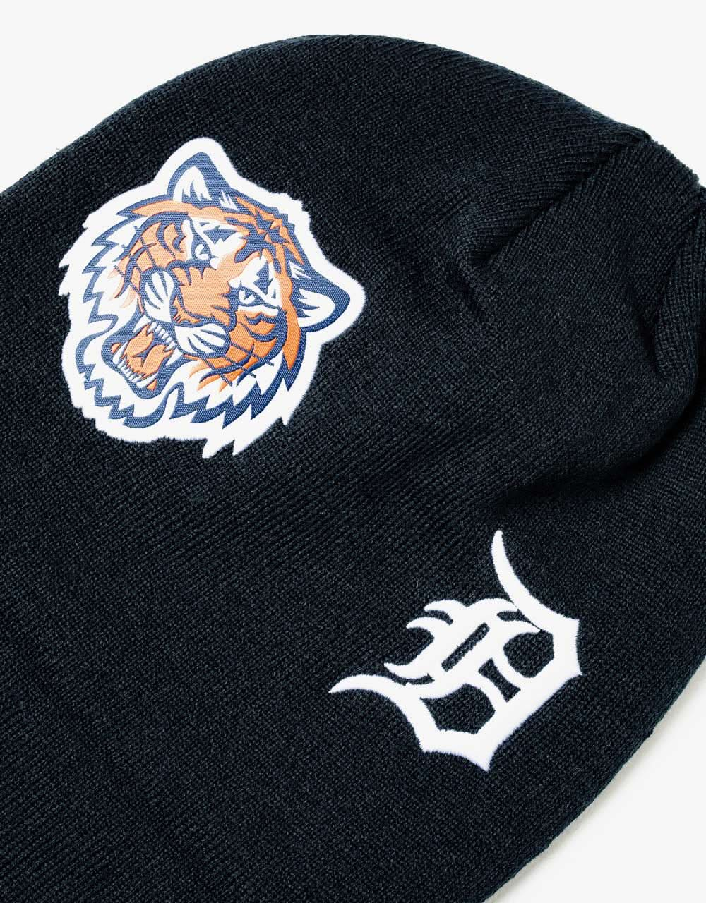 New Era MLB Detroit Tigers Multi Patch Cuff Beanie - Navy