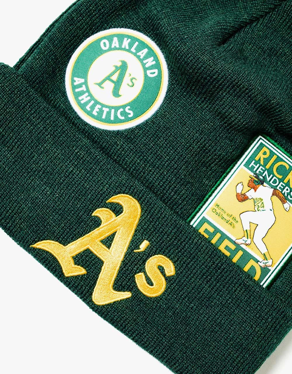 New Era MLB Oakland Athletics Multi Patch Cuff Beanie - Dark Green