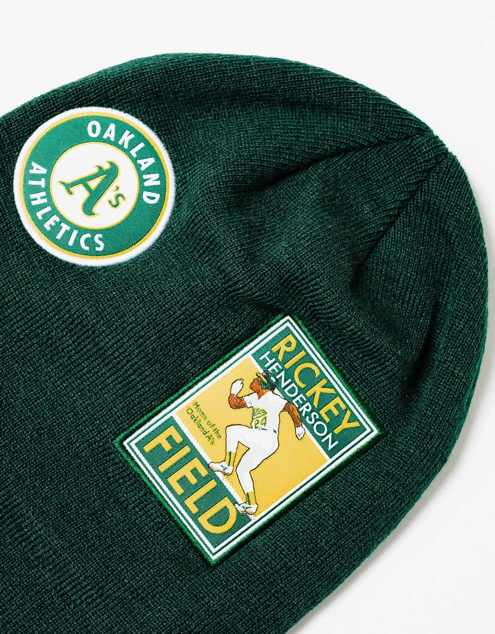 New Era MLB Oakland Athletics Multi Patch Cuff Beanie - Dark Green