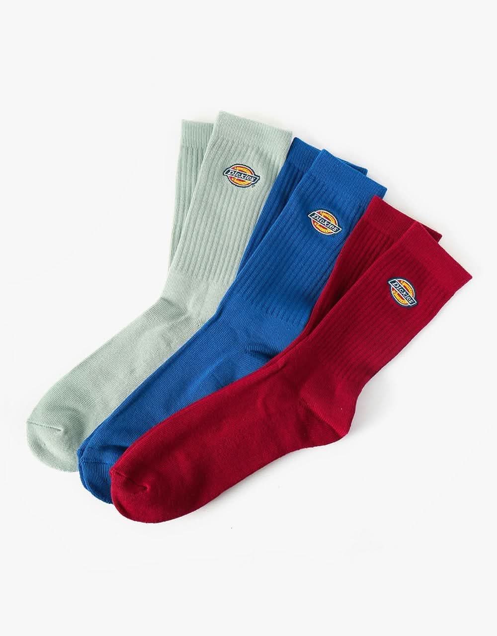 Dickies Valley Grove 3 Pack Socks - Biking Red