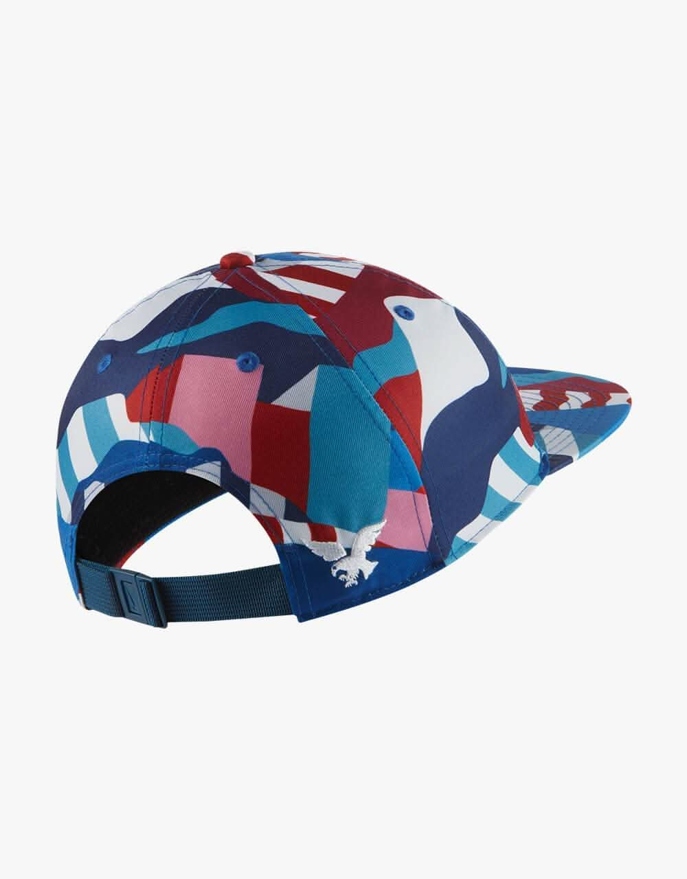 Nike SB USA Unstructured Flatbill Cap - Brave Blue/White