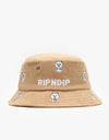 RIPNDIP Hello Nermy Cord Bucket Hat - Tan