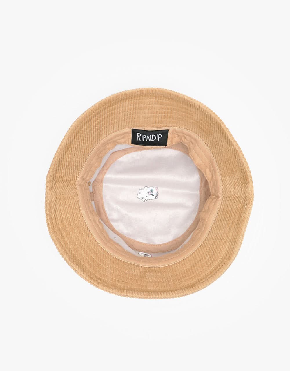 RIPNDIP Hello Nermy Cord Bucket Hat - Tan