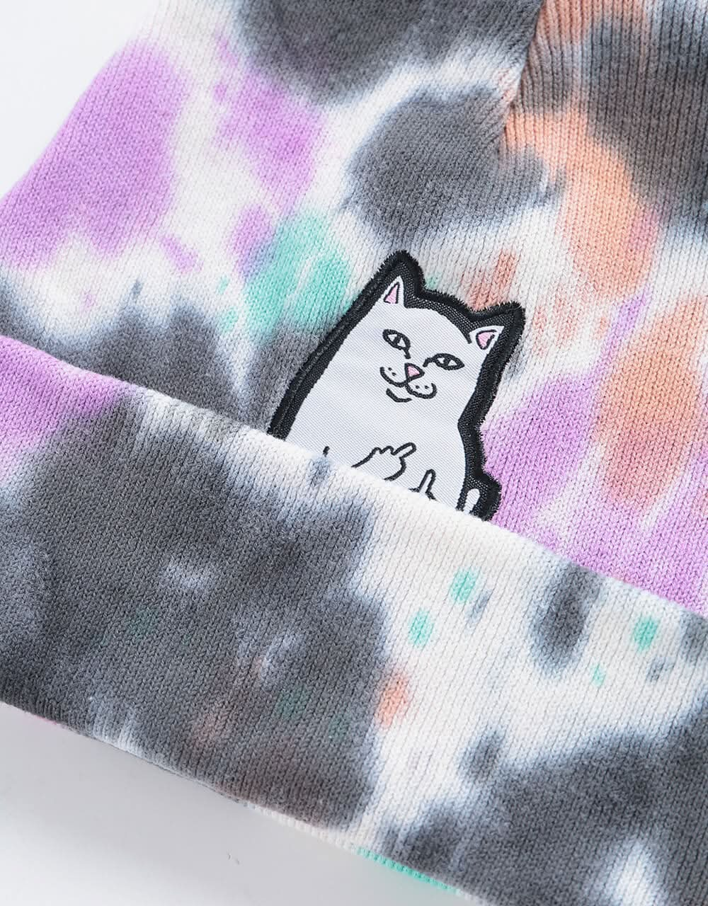 RIPNDIP Lord Nermal Beanie - Pink/Black/Blue/Pink Tie Dye