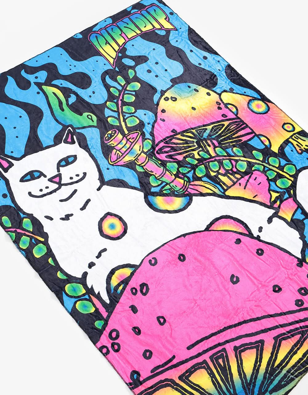 RIPNDIP Psychedelic Nerm Plush Blanket  - Blue