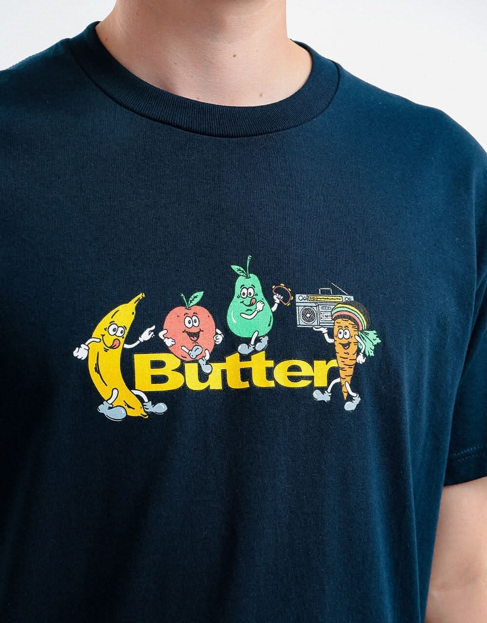 Butter Goods Fruits Logo T-Shirt - Navy