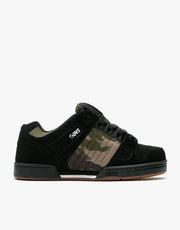 DVS Celsius Skate Shoes - Black/Camo/Charcoal Nubuck