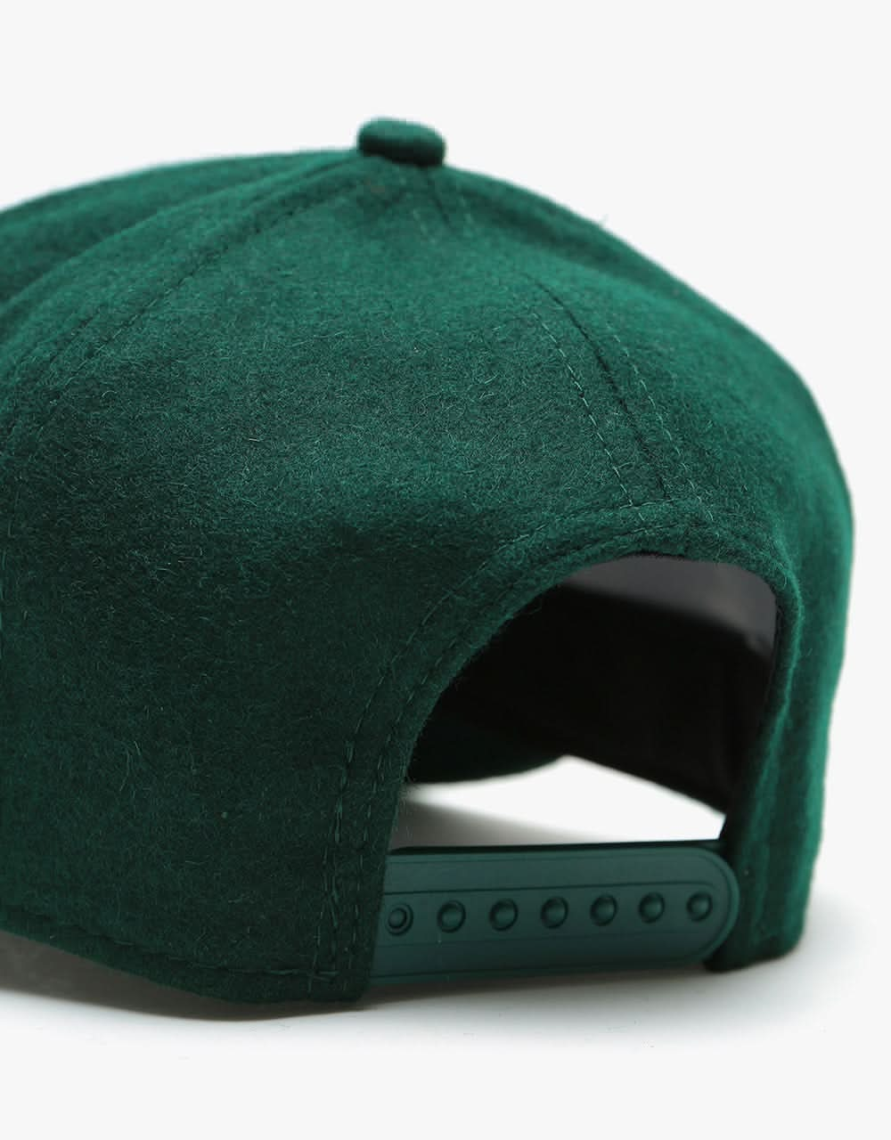 New Era E-Frame Oakland Athletics Melton Wool Cap - Dark Green