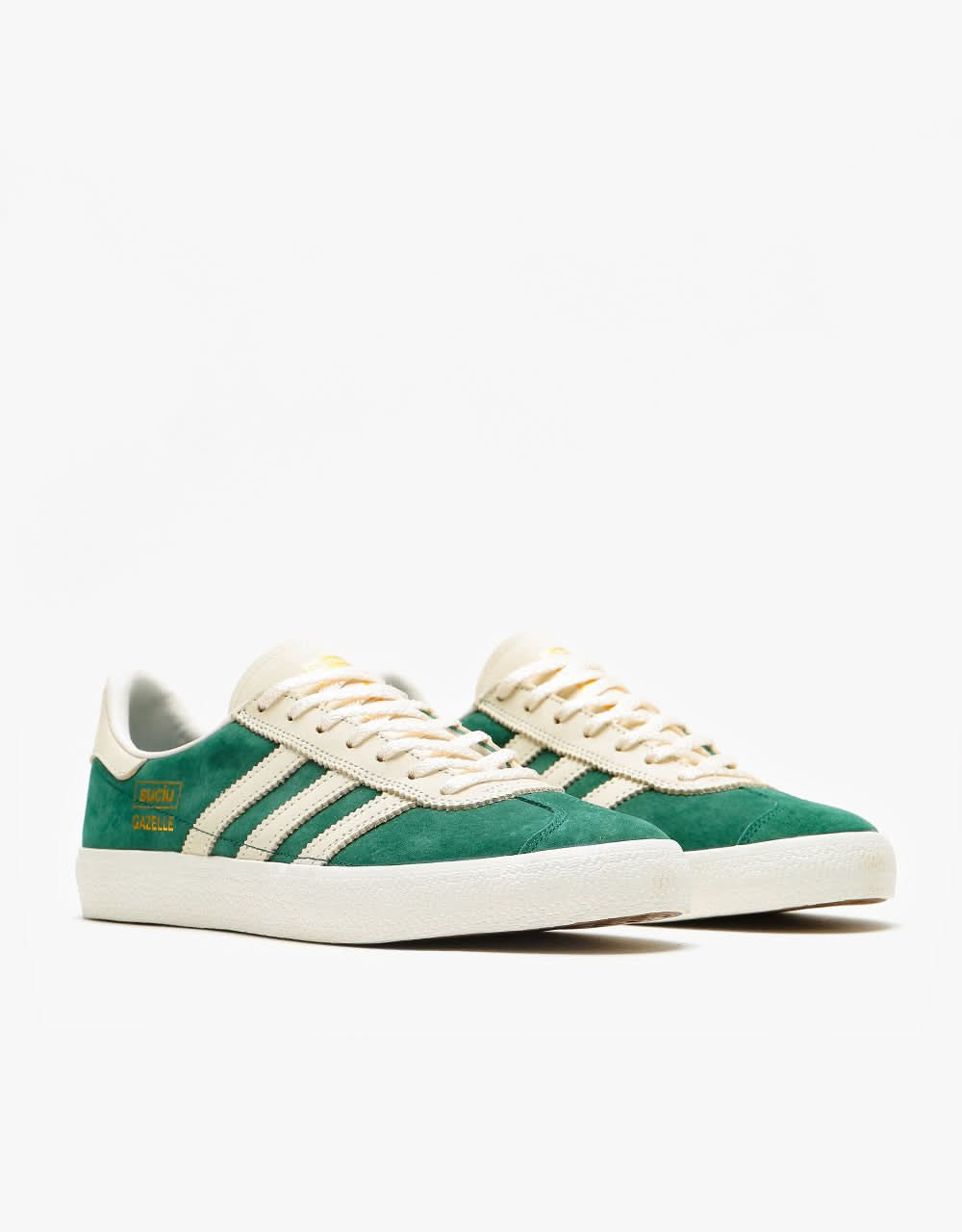 adidas Suciu Gazelle ADV Skate Shoes - Collegiate Green/Chalk White/Chalk