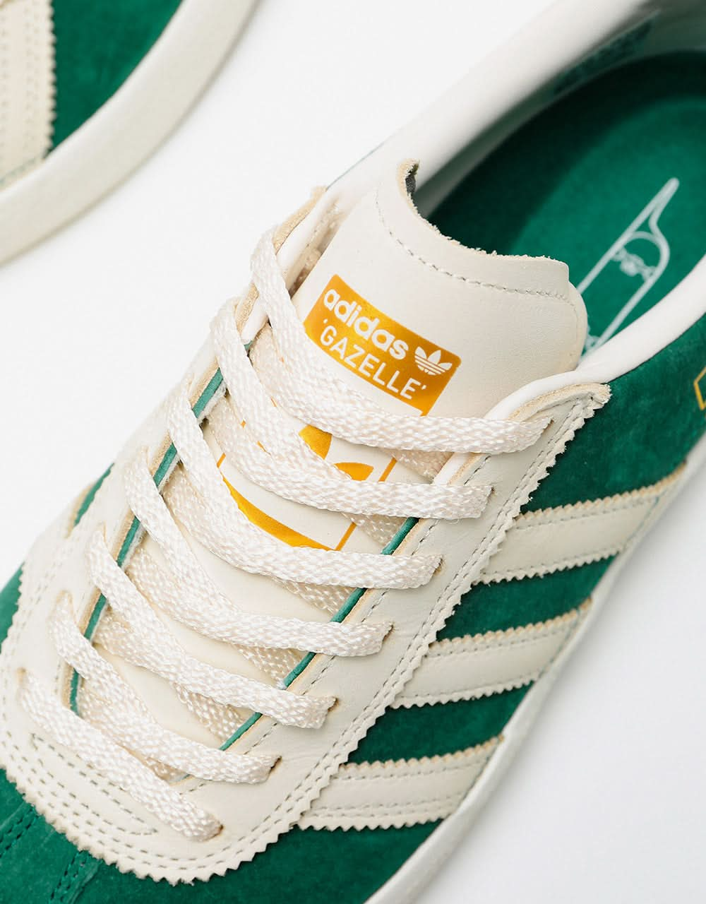 adidas Suciu Gazelle ADV Skate Shoes - Collegiate Green/Chalk White/Chalk