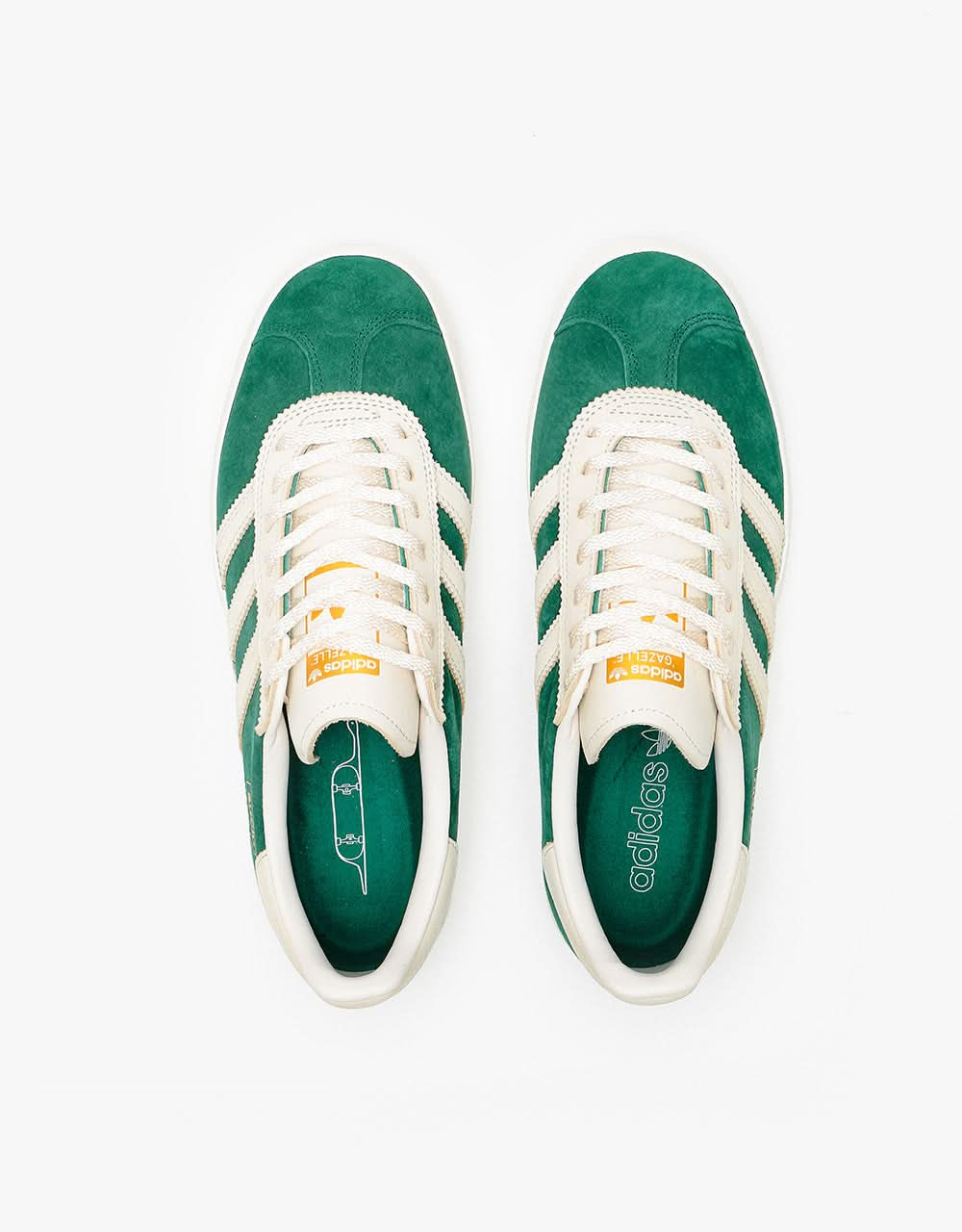 adidas Suciu Gazelle ADV Skate Shoes - Collegiate Green/Chalk White/Chalk