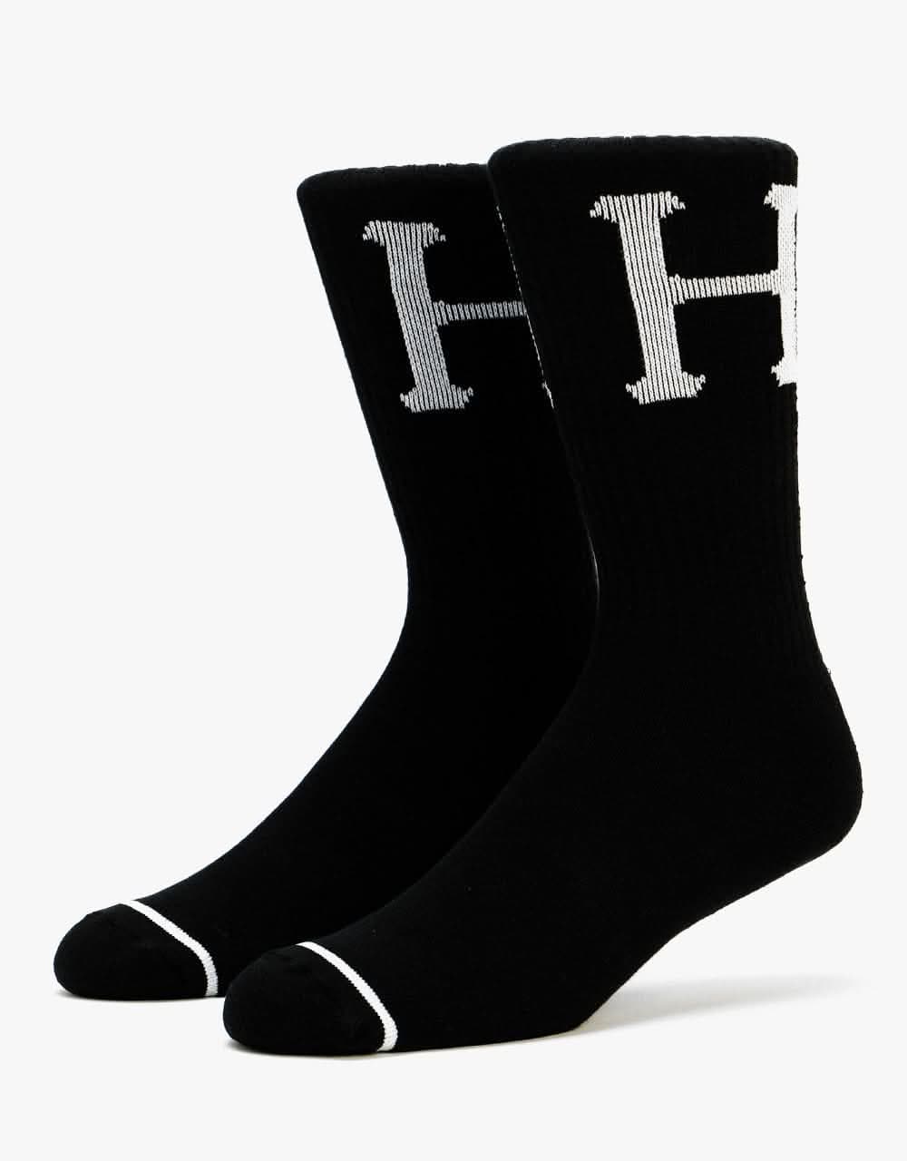 HUF Classic H Socks - Black/White