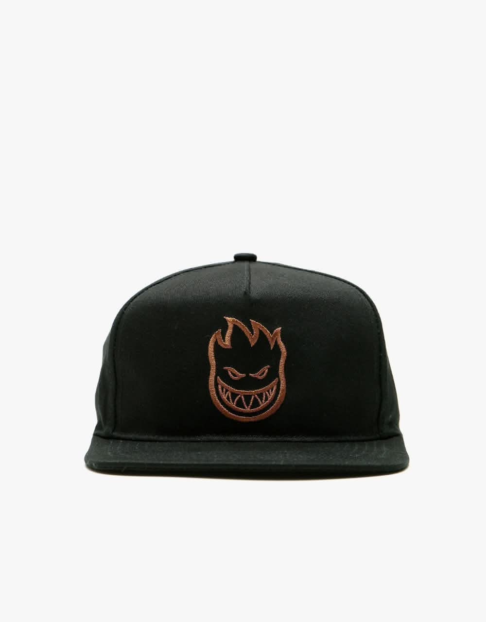 Spitfire Bighead Snapback Cap - Black/Brown