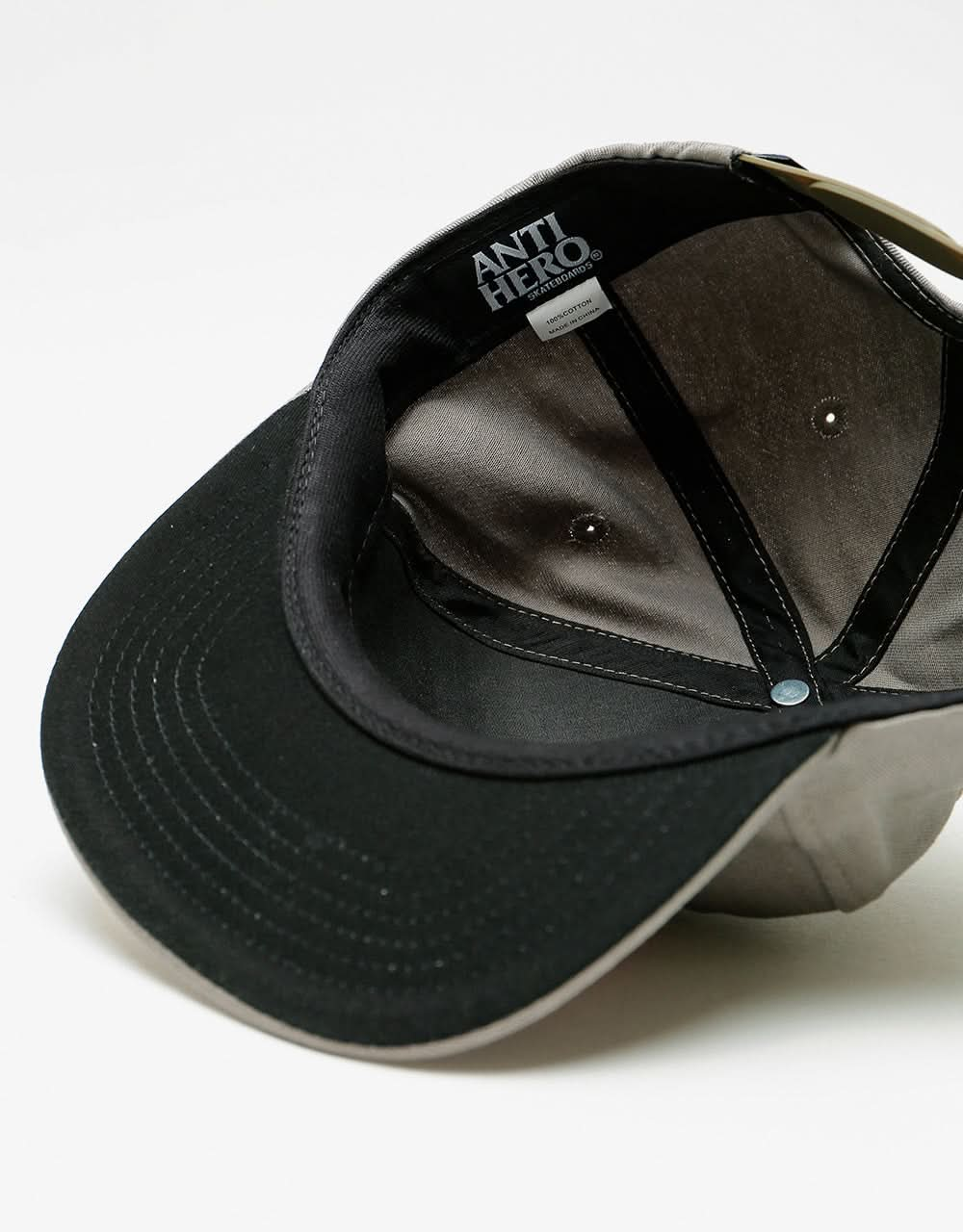 Anti Hero Reserve Patch Snapback Cap - Charcoal/Red