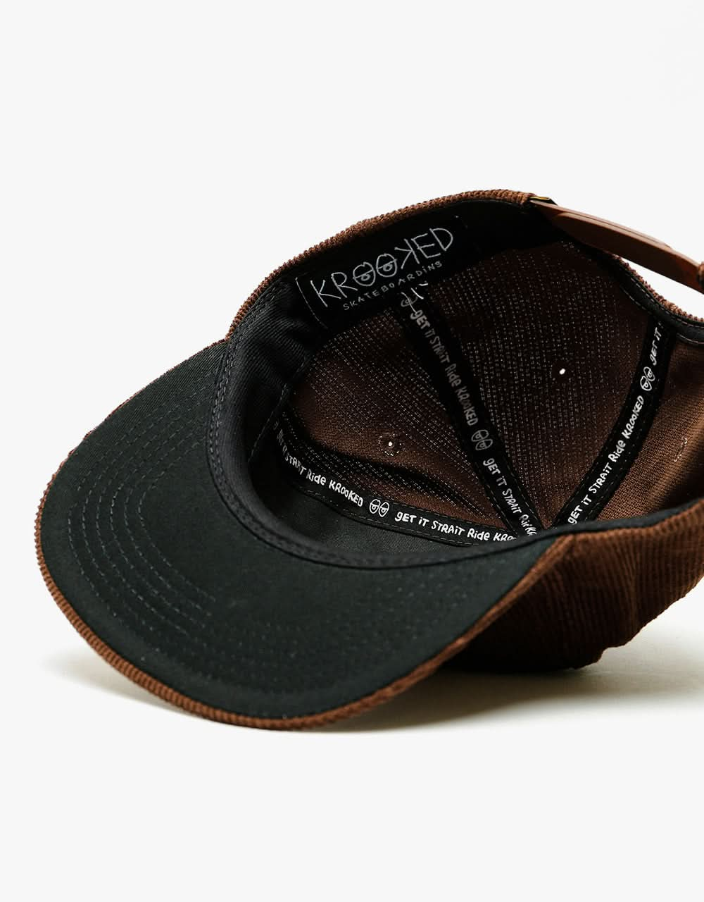 Krooked Trinity Smle Snapback Cap - Brown/Black