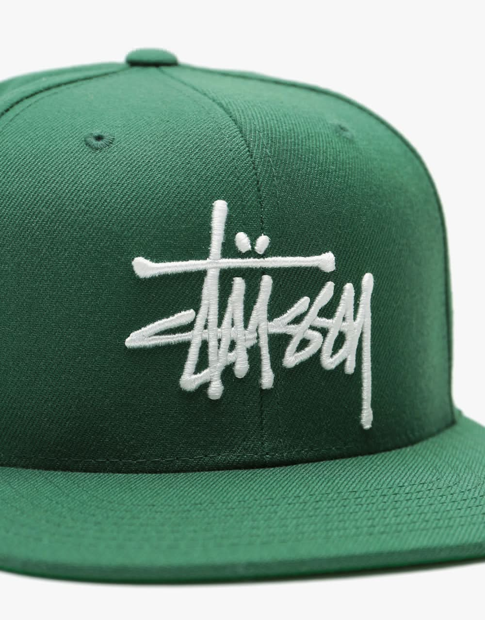 Stüssy Basic Stock Snapback Cap - Forest