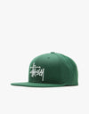 Stüssy Basic Stock Snapback Cap - Forest