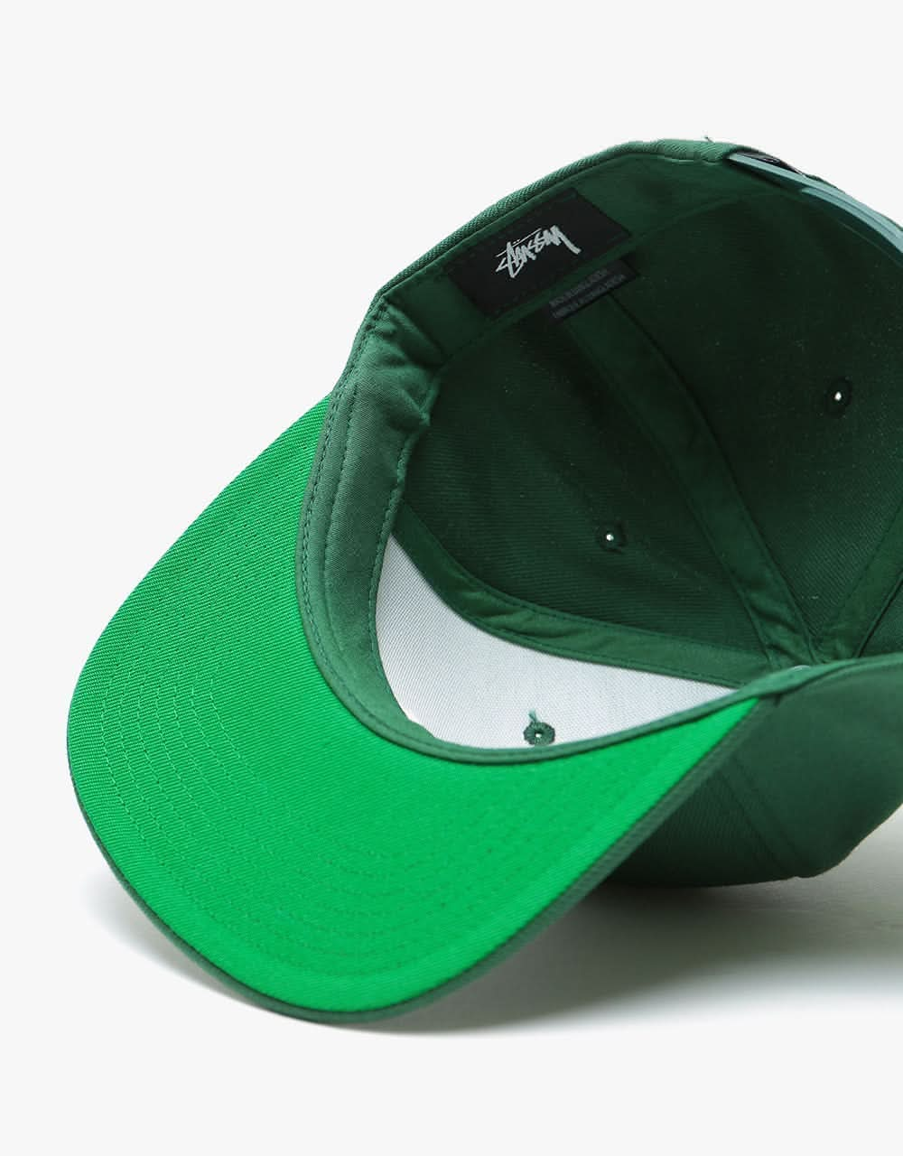 Stüssy Basic Stock Snapback Cap - Forest