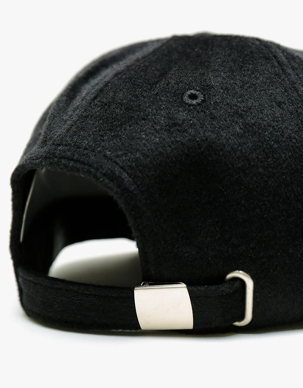 Stüssy Fuzzy Wool Big Logo Low Pro Cap - Black