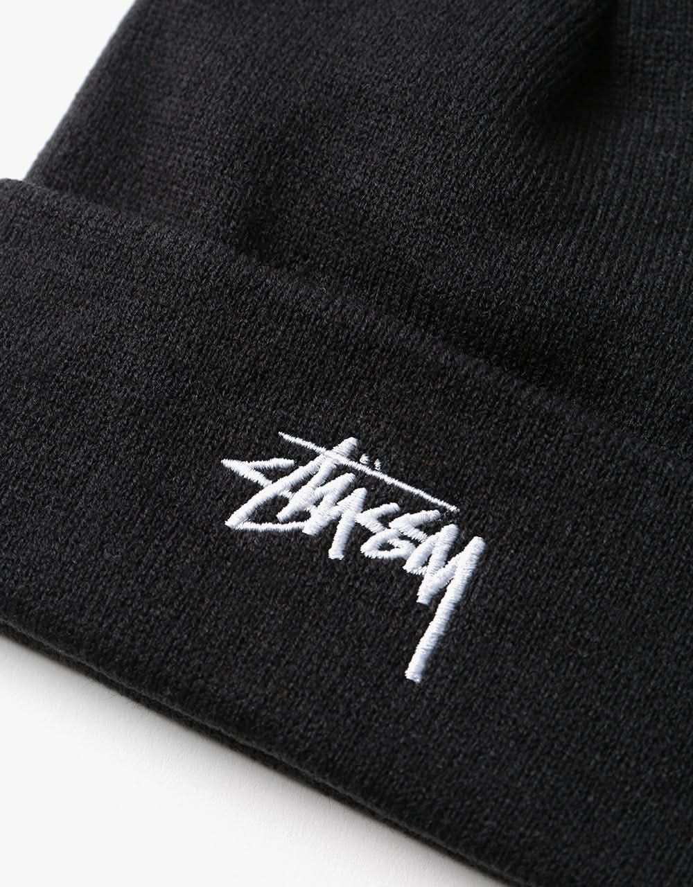 Stüssy Stock Cuff Beanie - Black