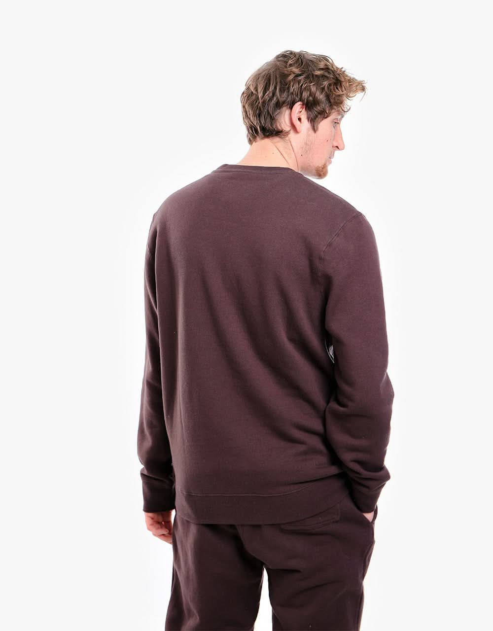 HUF Crown Stack Crewneck - Chocolate Brown