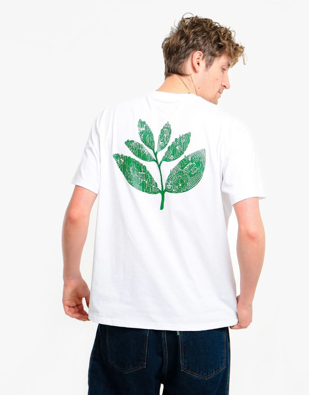 Magenta Plant City T-Shirt - White