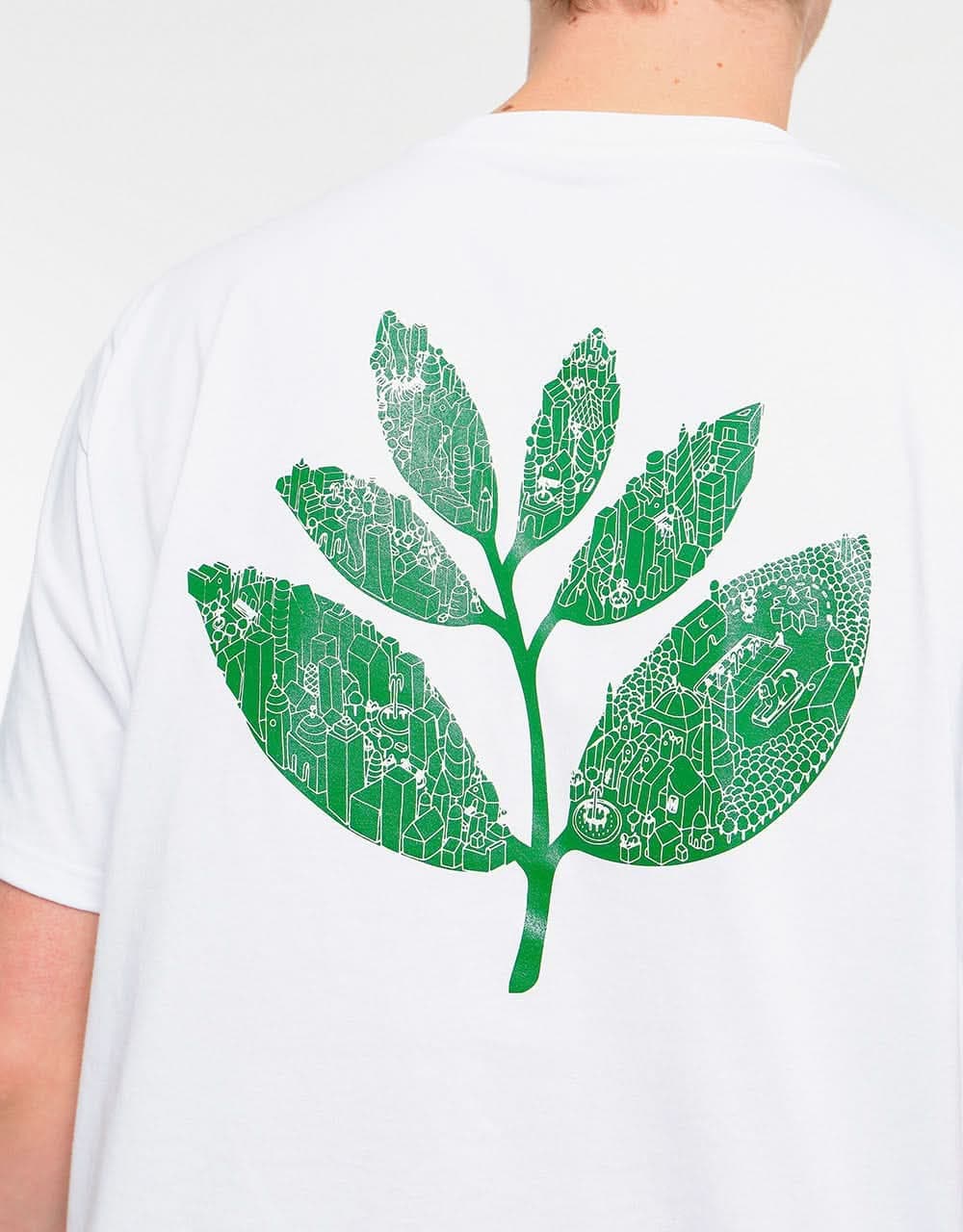 Magenta Plant City T-Shirt - White