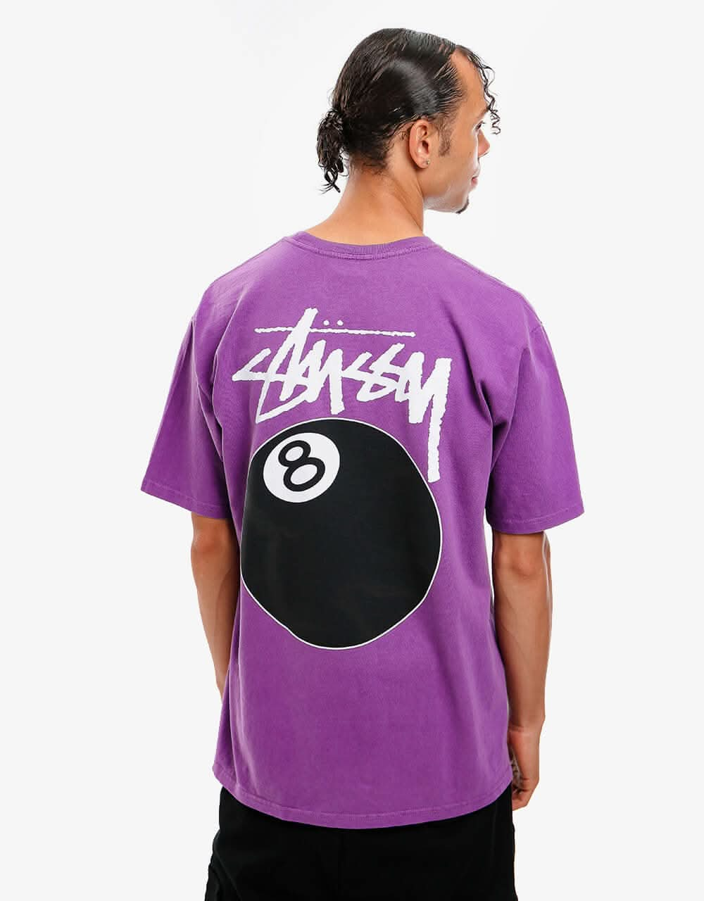 Stüssy 8 Ball Pigment Dyed T-Shirt - Purple