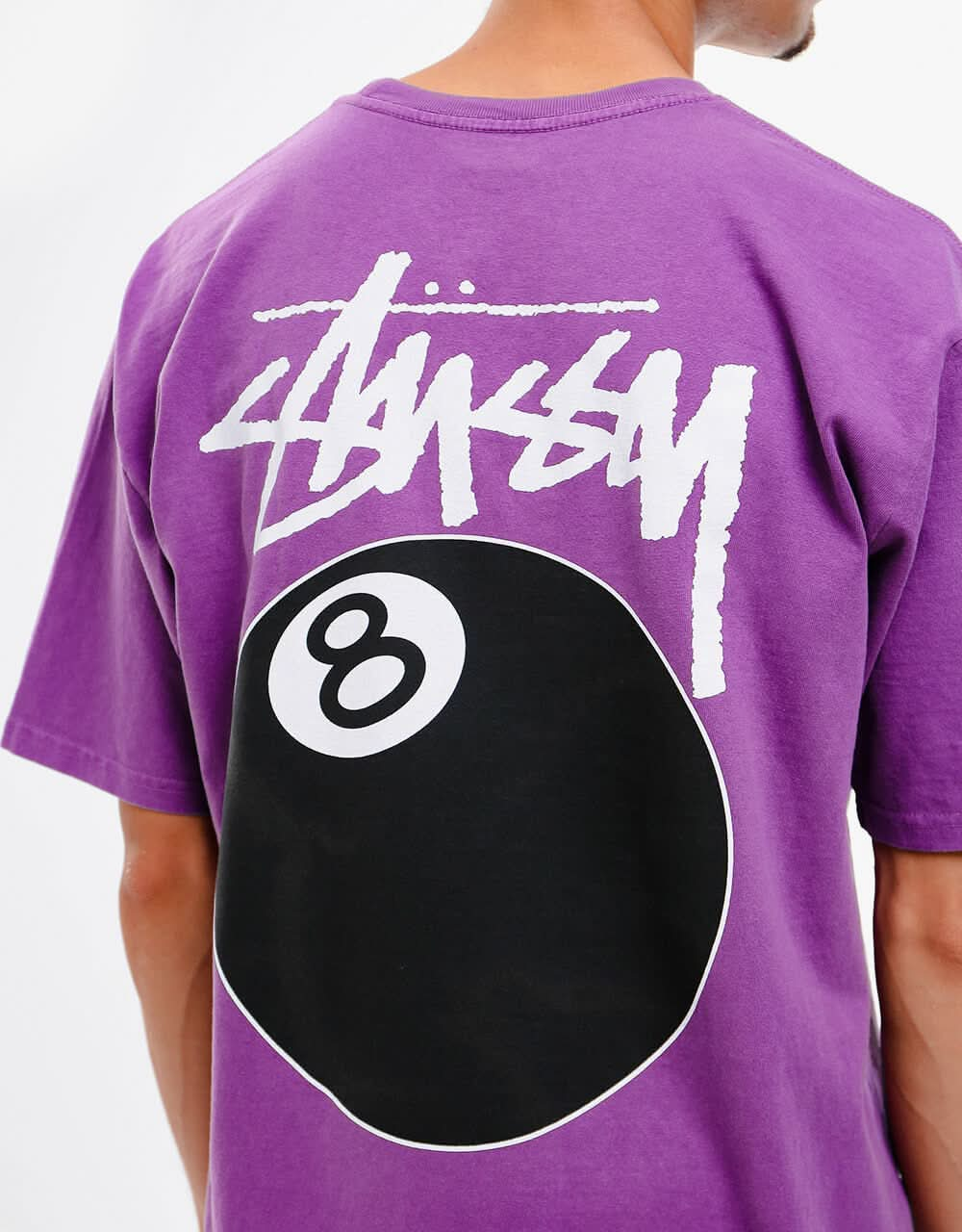 Stüssy 8 Ball Pigment Dyed T-Shirt - Purple