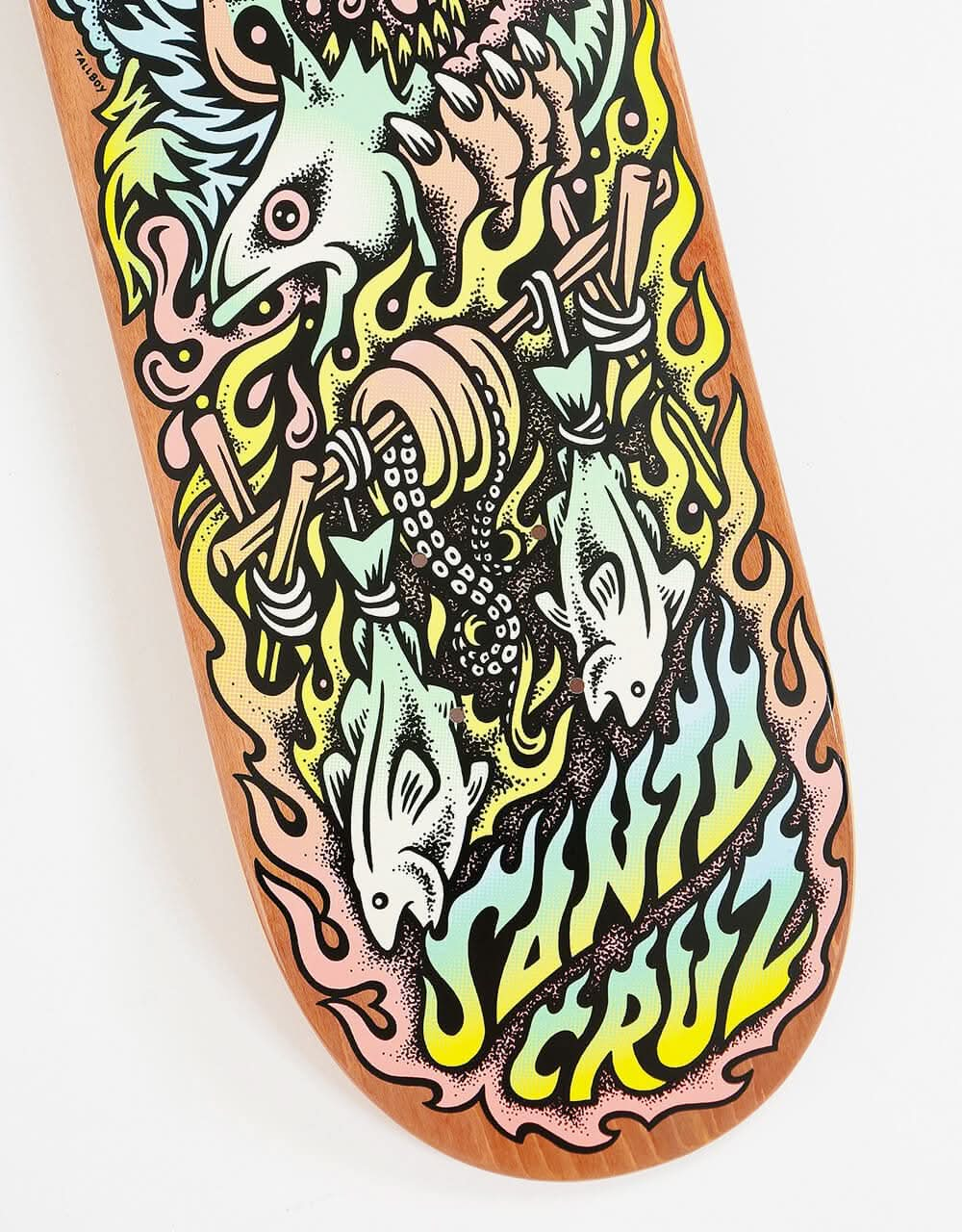 Santa Cruz Johnson Beach Wolf Two Skateboard Deck - 8.375"