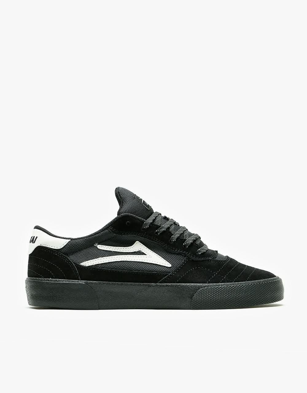 Lakai Cambridge Skate Shoes - Black/Black Suede