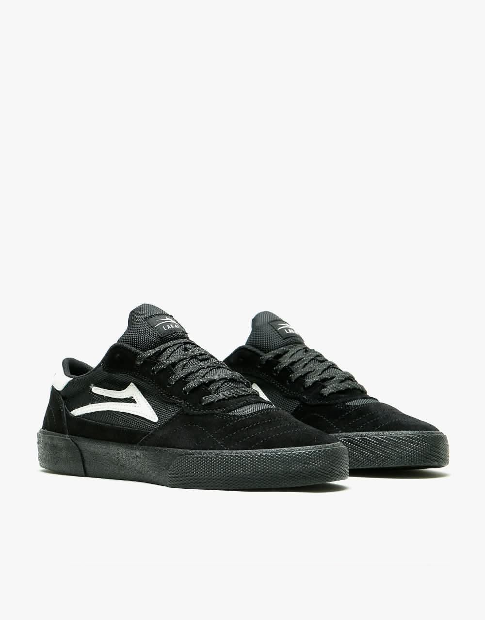 Lakai Cambridge Skate Shoes - Black/Black Suede