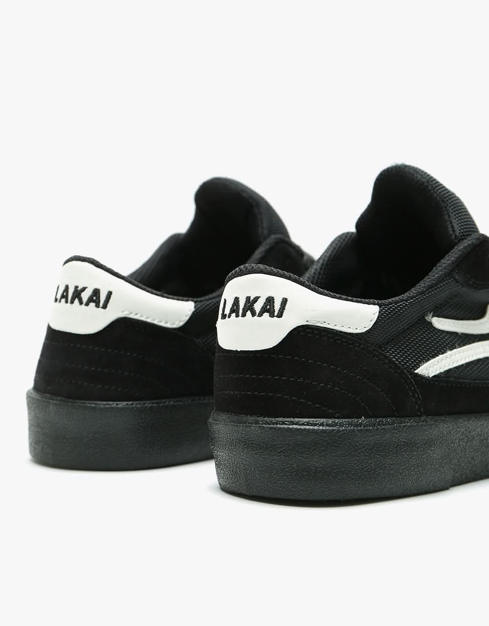 Lakai Cambridge Skate Shoes - Black/Black Suede