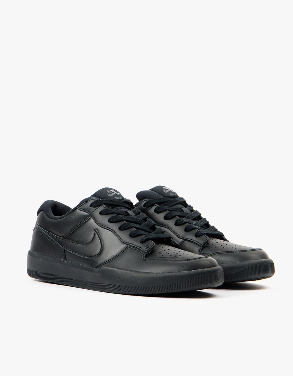 Nike SB Force 58 Premium Leather Chaussures de skate - Noir/Noir-Noir-Noir