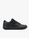 Nike SB Force 58 Premium Leather Skate Shoes - Black/Black-Black-Black