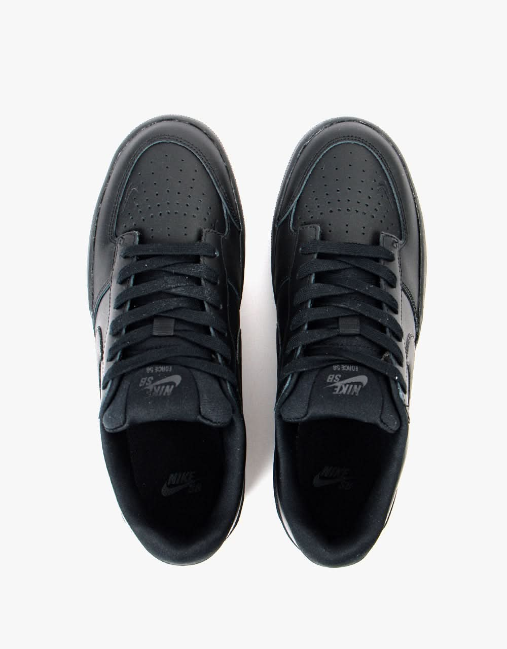 Nike SB Force 58 Premium Leather Chaussures de skate - Noir/Noir-Noir-Noir