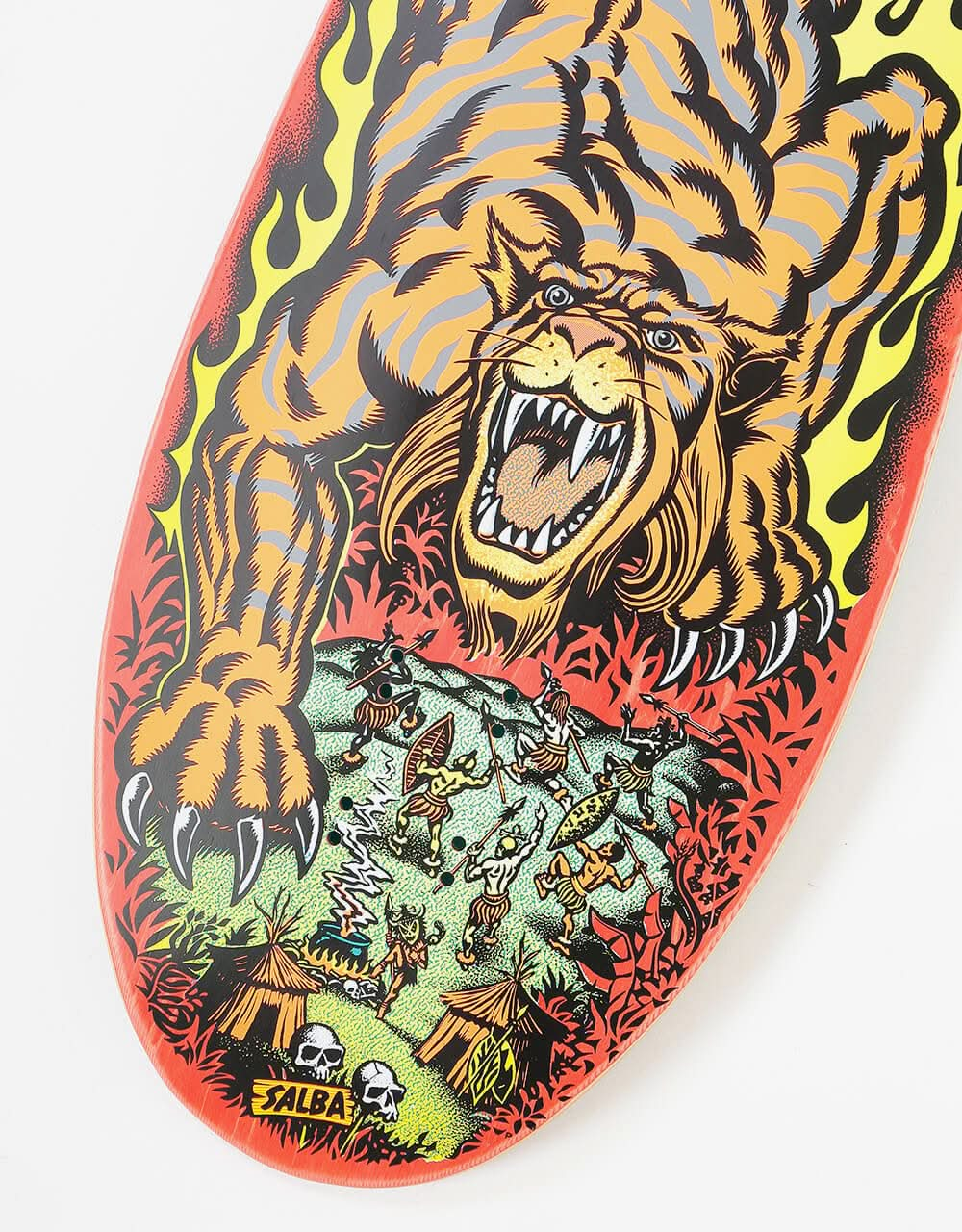 Santa Cruz Salba Tiger Face Reissue Skateboard Deck - 10.3"